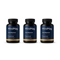 Three separate bottles of MindMag